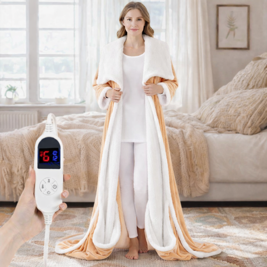 Wearable Heated Blanket – Gentle, All-Over Warmth for Rest & Ease (52" × 72")