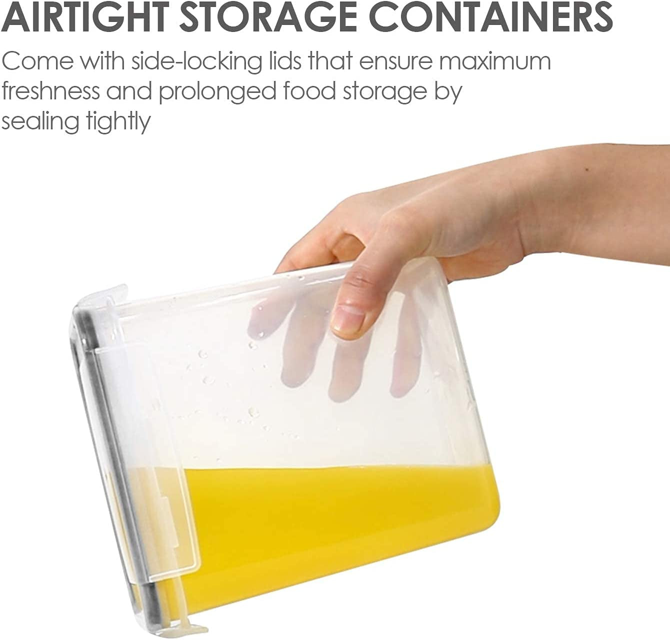 airtight food storage containers with locking lids