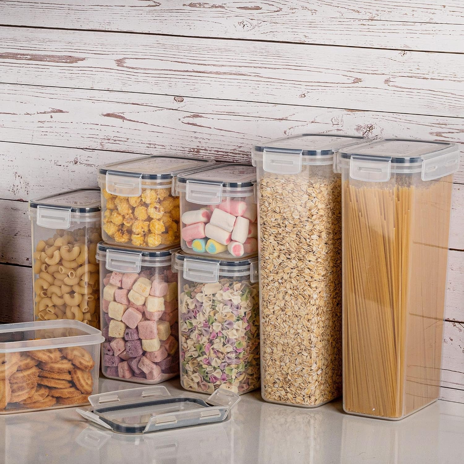 32-Piece Airtight Food Storage Container Set – BPA-Free Kitchen & Pantry Canisters with Lids for Cereal, Flour, Sugar & Dry Goods + 32 Labels